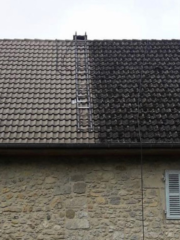 Nettoyage et demoussage de toiture à Pontoise (95300) dans le Val d'Oise (95) Nettoyage et demoussage de toiture à Pontoise (95300) dans le Val d'Oise (95)